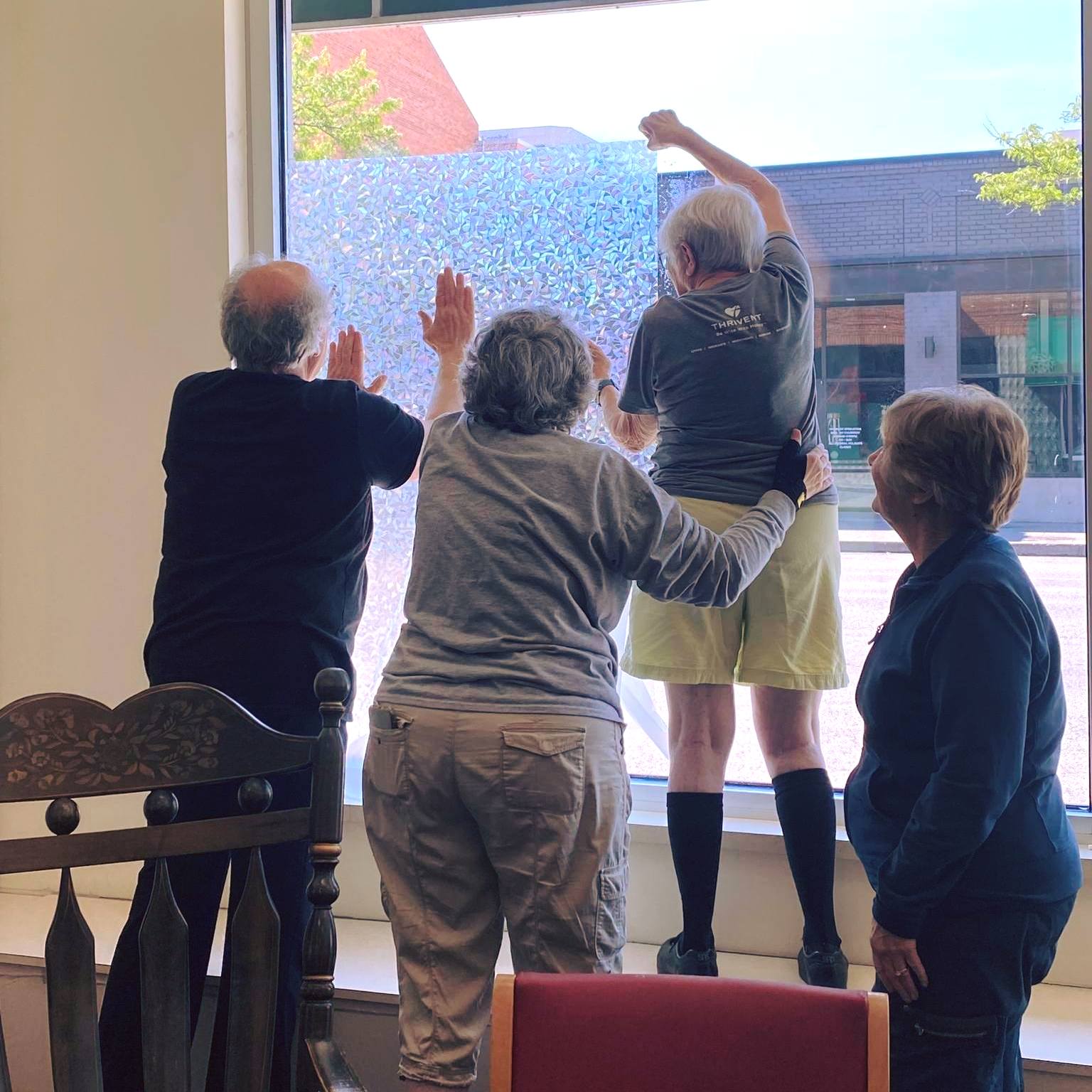 volunteers working with Transitions